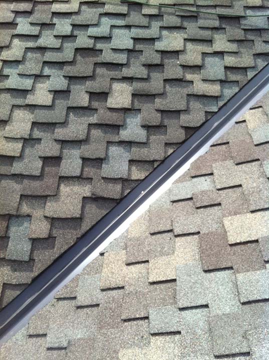 new shingles added on the roof