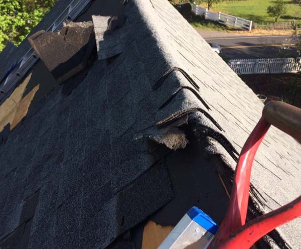 a storm damaged roof in Jamestown requires immediate emergency repairs to prevent extensive damage